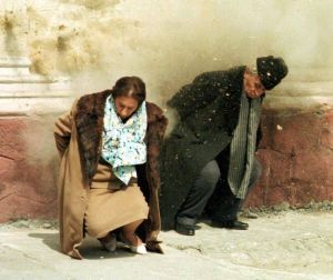 Nicolaie and Elena Ceaucescu execution