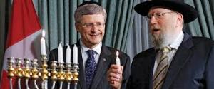 Stephen Harper israel skull cap