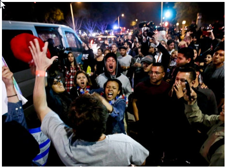 2016-05-07 12_49_46-Donald Trump protesters, supporters clash violently outside California rally - W