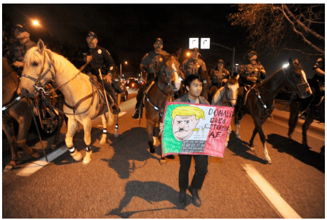 2016-05-07 12_50_22-Donald Trump protesters, supporters clash violently outside California rally - W