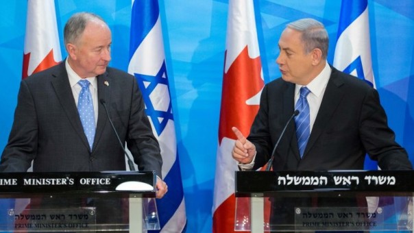 Niagara Falls MP Robert Nicholson and Netanyahu